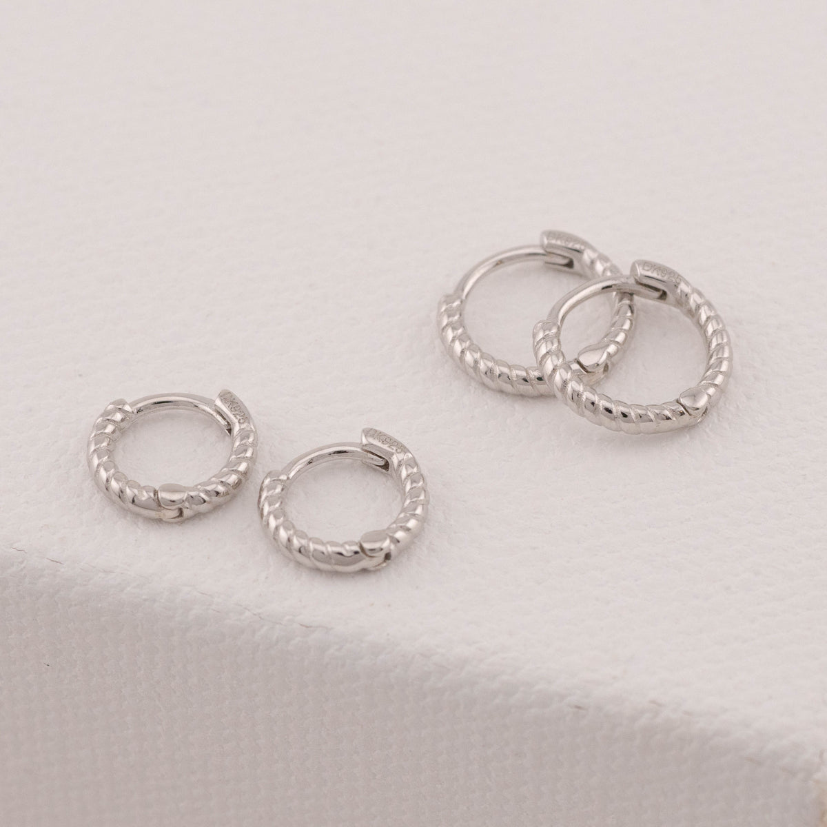 Stackable Hoops Small Croissant stackable hoop earring 14K Gold Vermeil | DHDL Jewelry ...