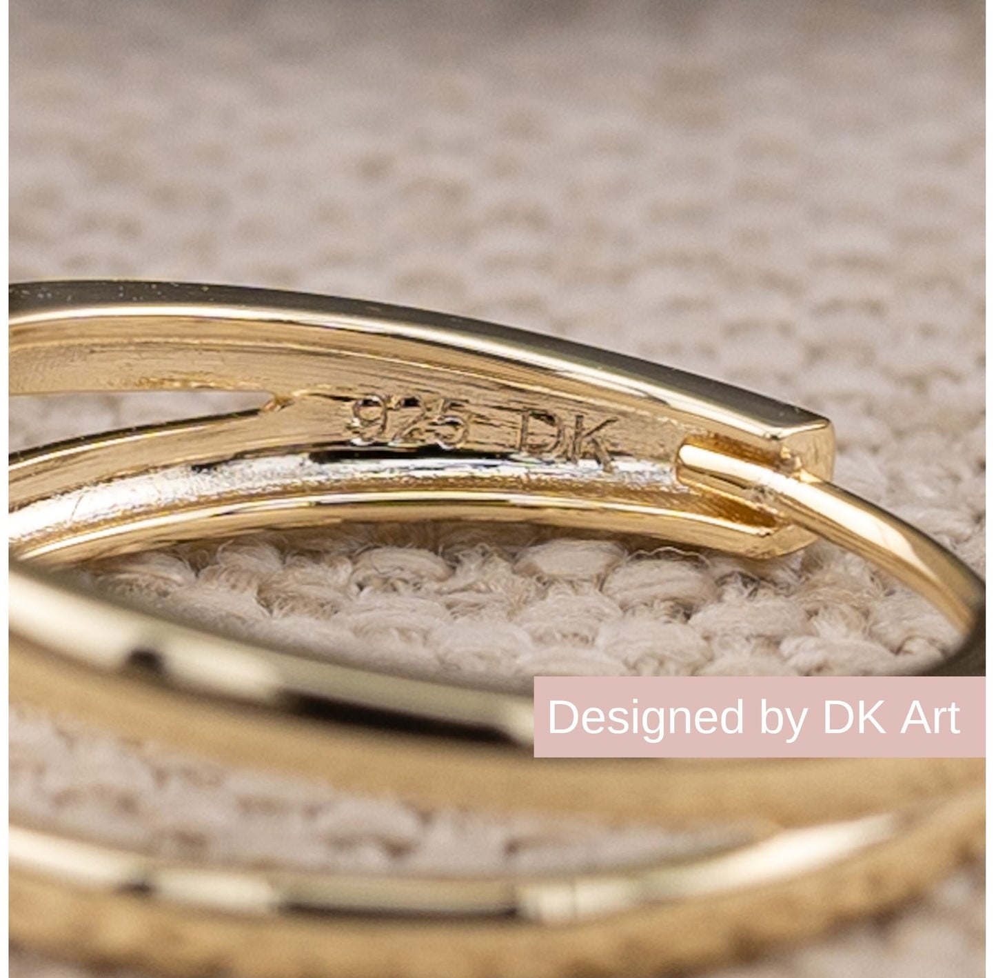 Statement double hoop earrings