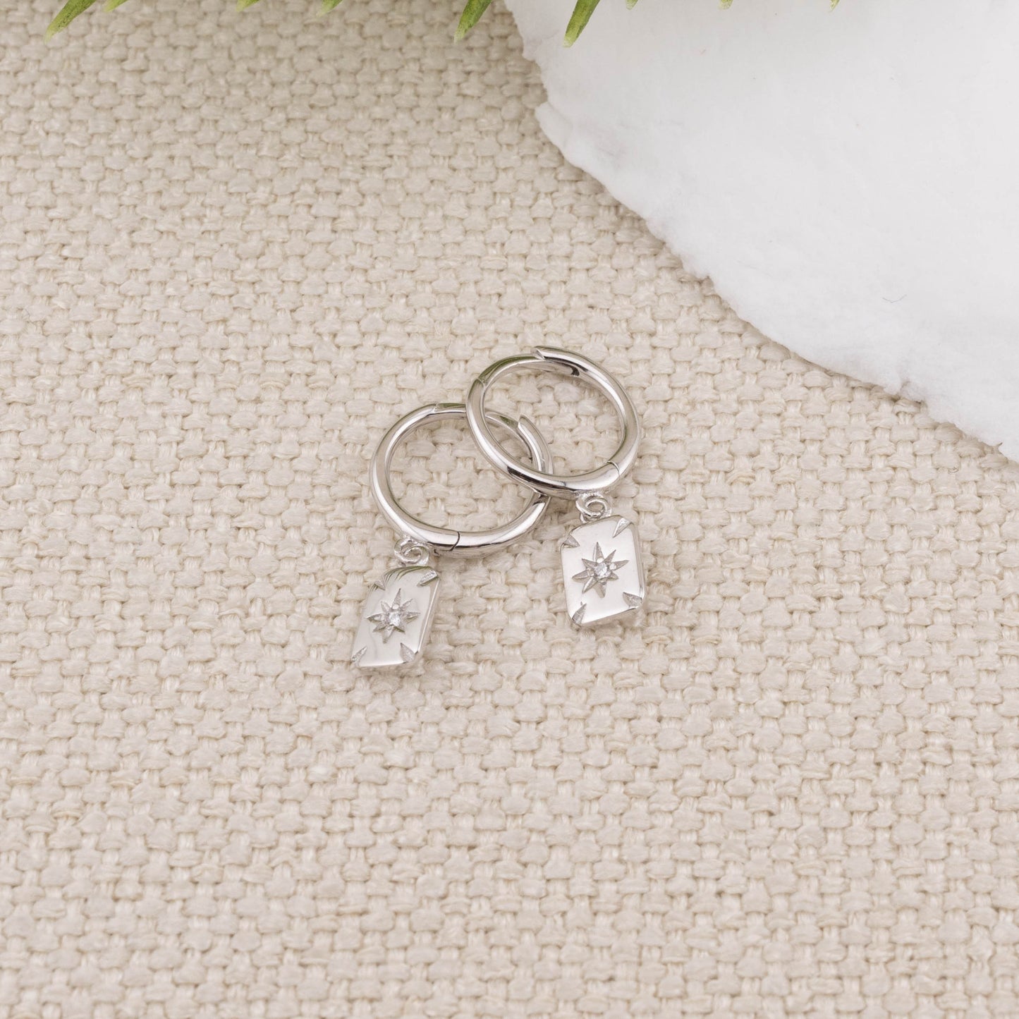 Sun tarot earrings tiny huggie hoop