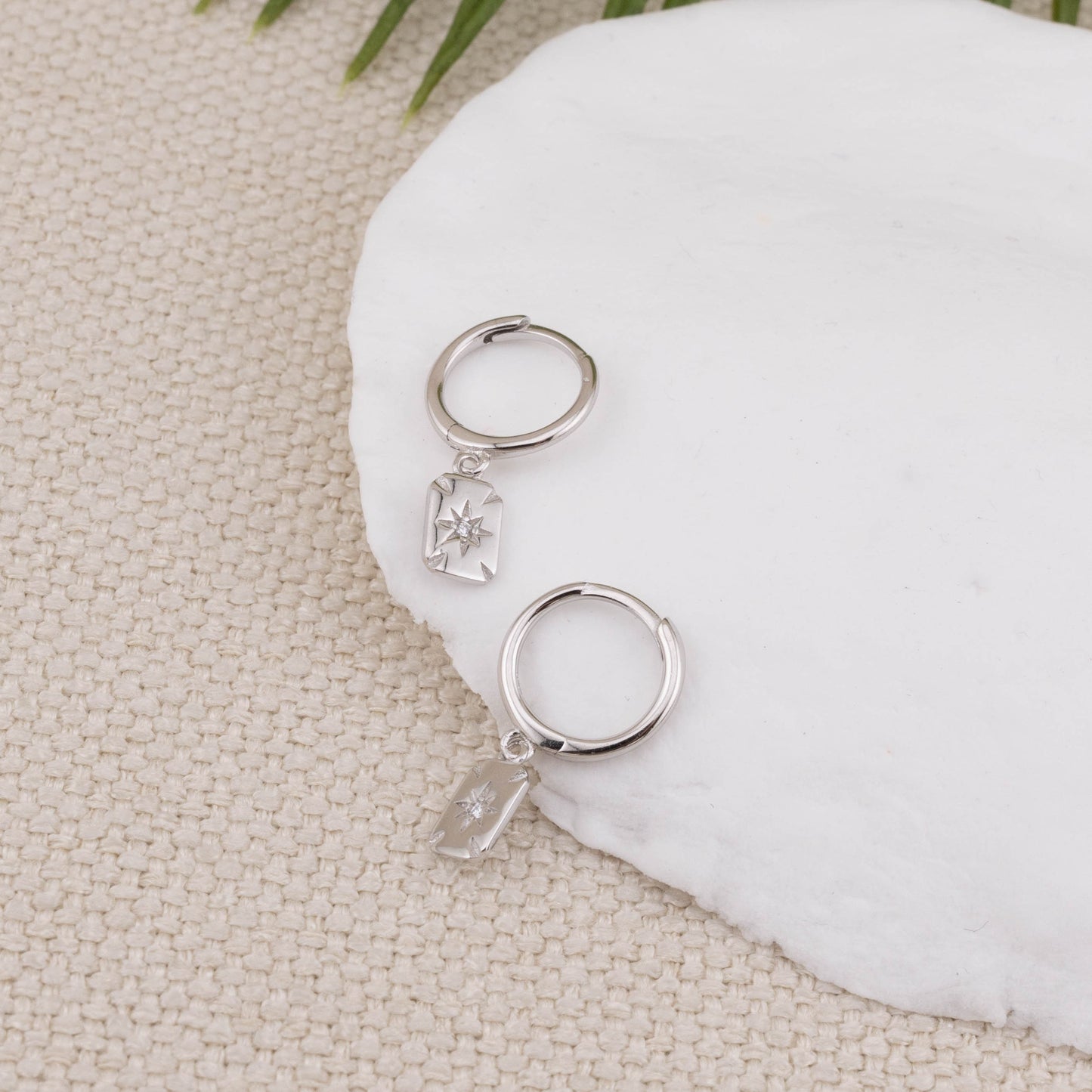 Sun tarot earrings tiny huggie hoop