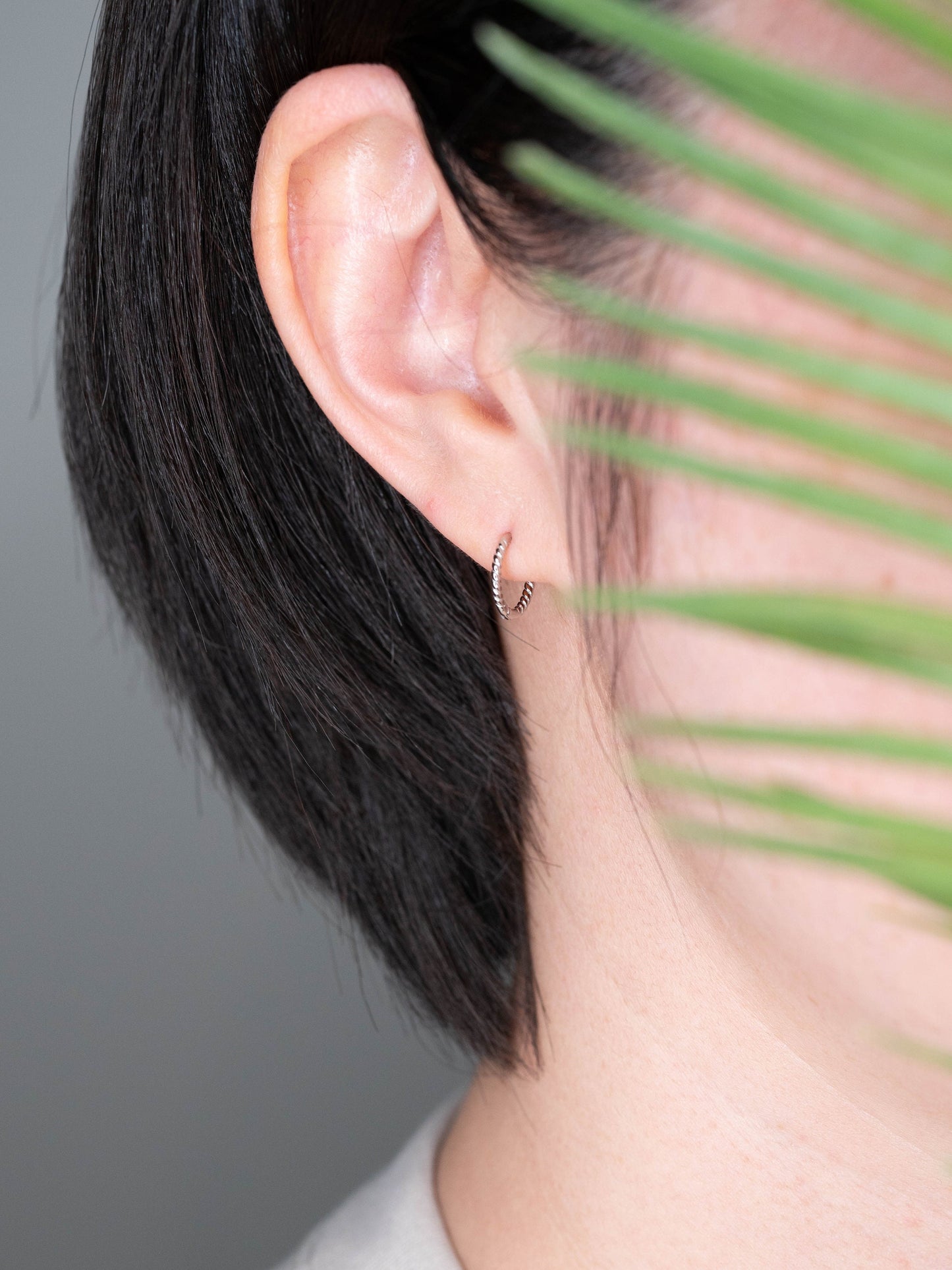 Twisted huggy earrings set of 2 or 3