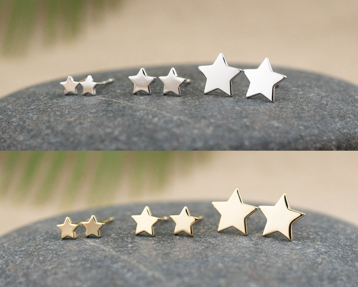 Everyday star stud earrings set