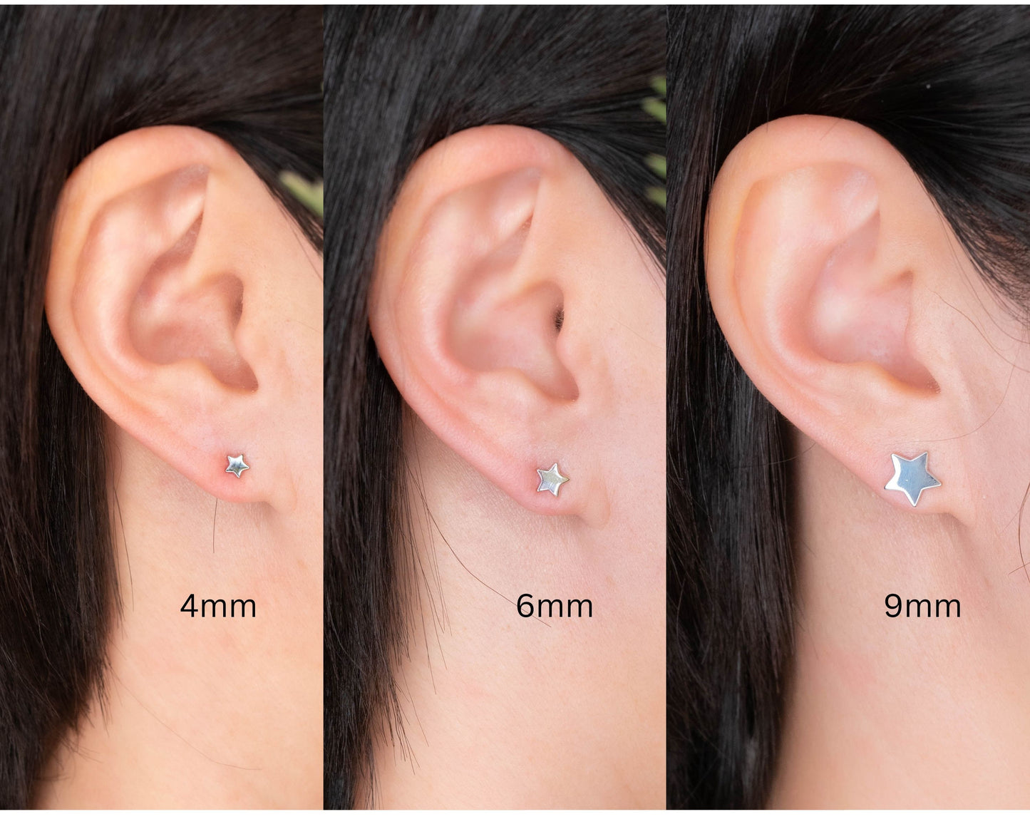 Everyday star stud earrings set