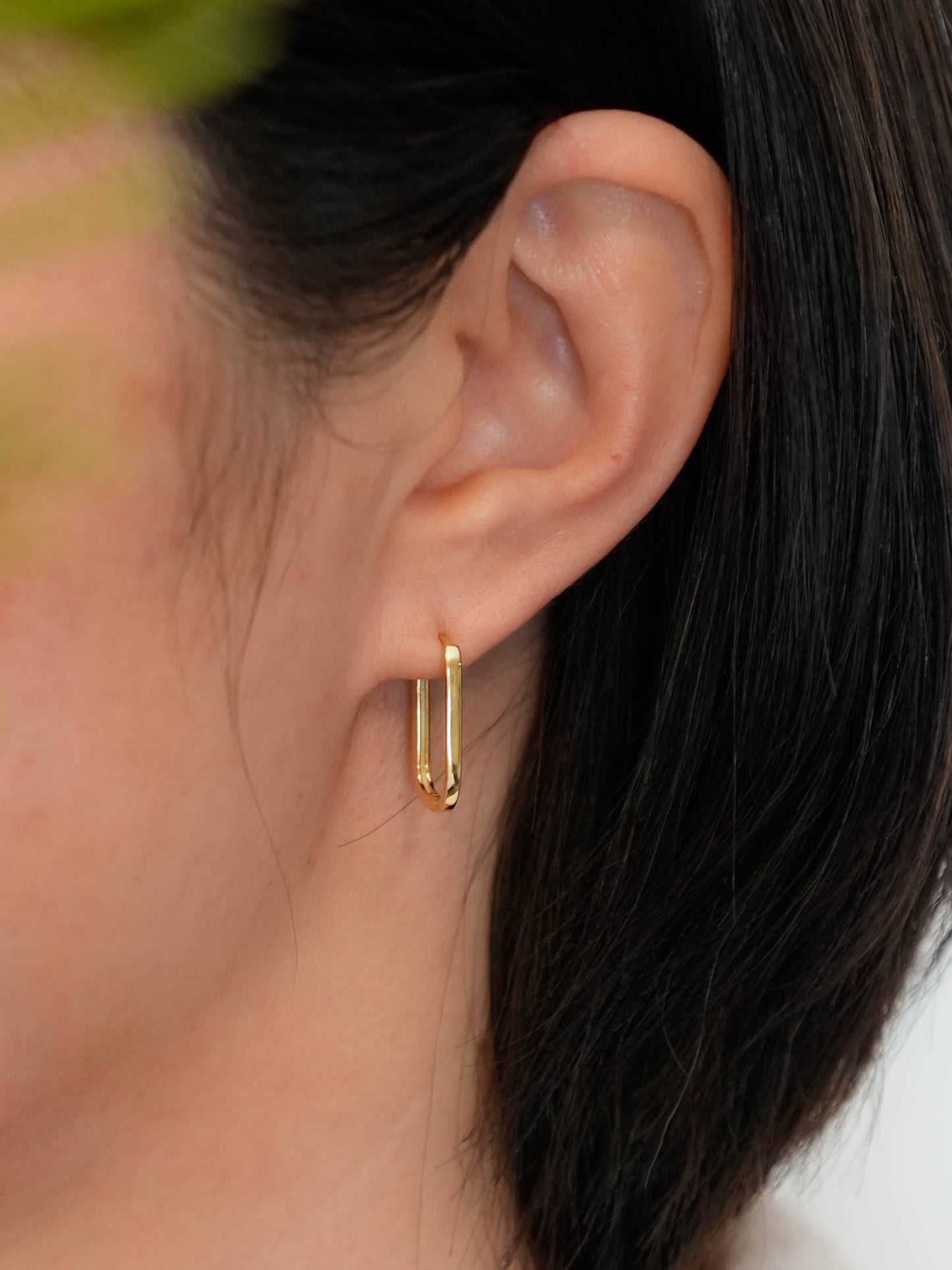 Square hoop earrings silver, long rectangular hoop earrings gold, rectangle hoop, mini hoop, geometric earring silver, gold square hoop