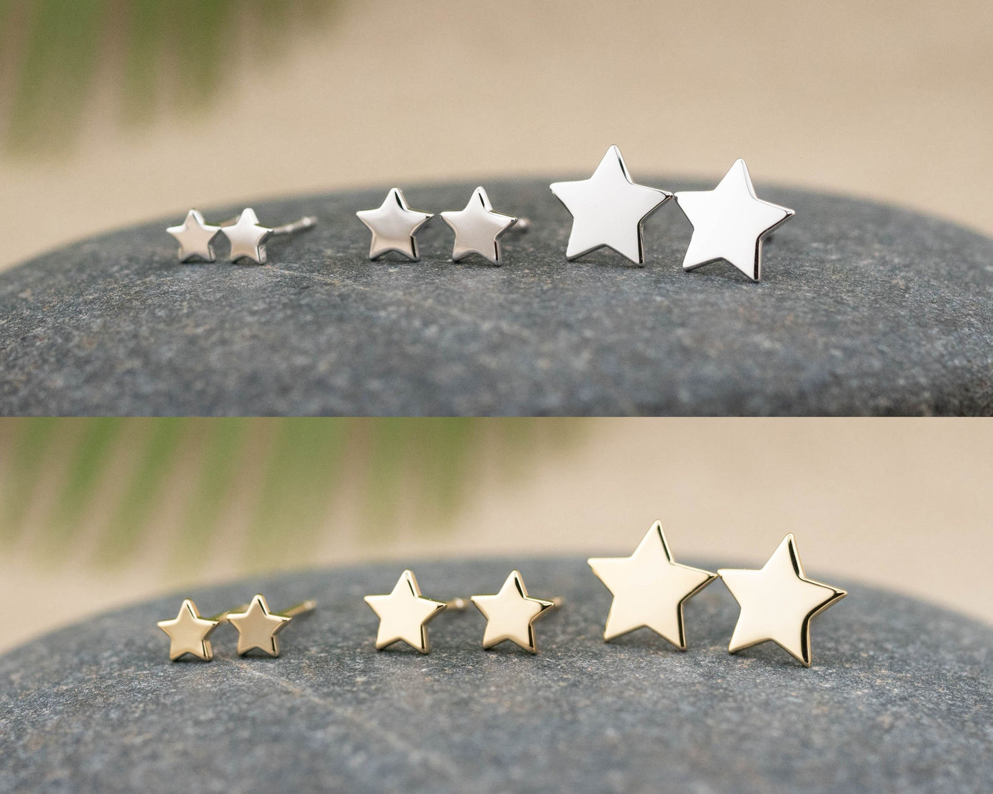 Star stud earrings