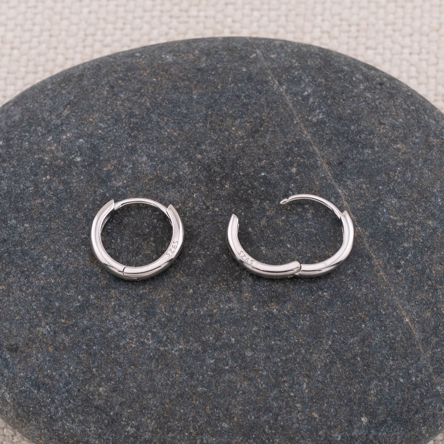 Small huggie hoops set of 2 or 3 pairs
