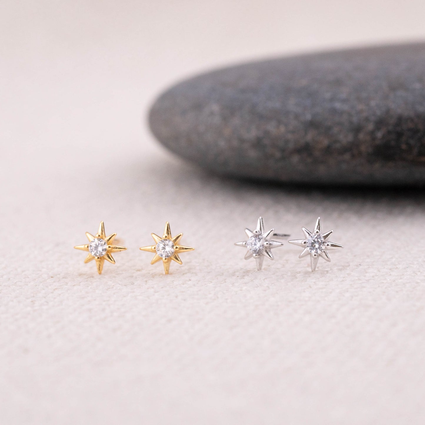Celestial small tiny earrings stud