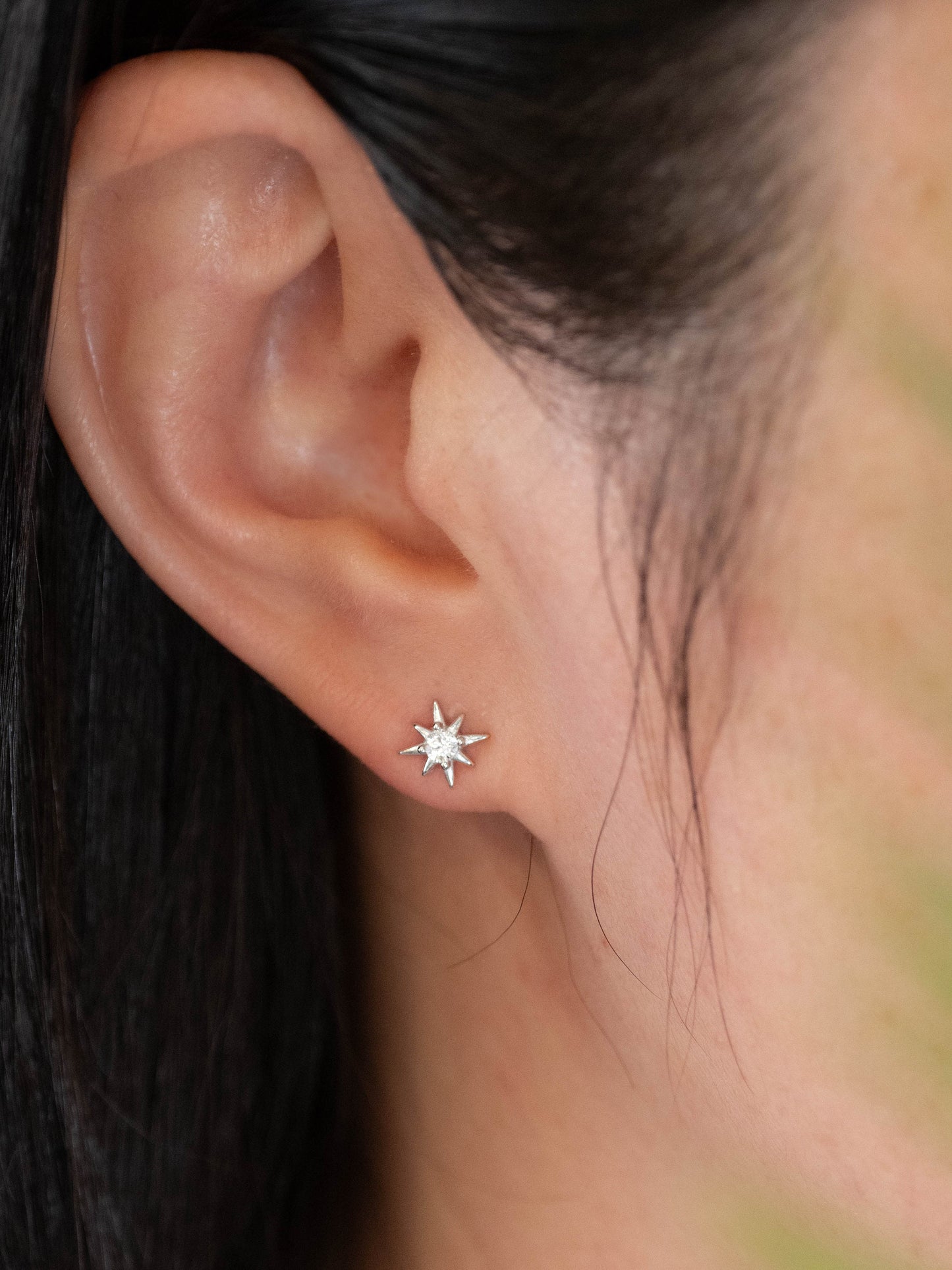 Celestial small tiny earrings stud