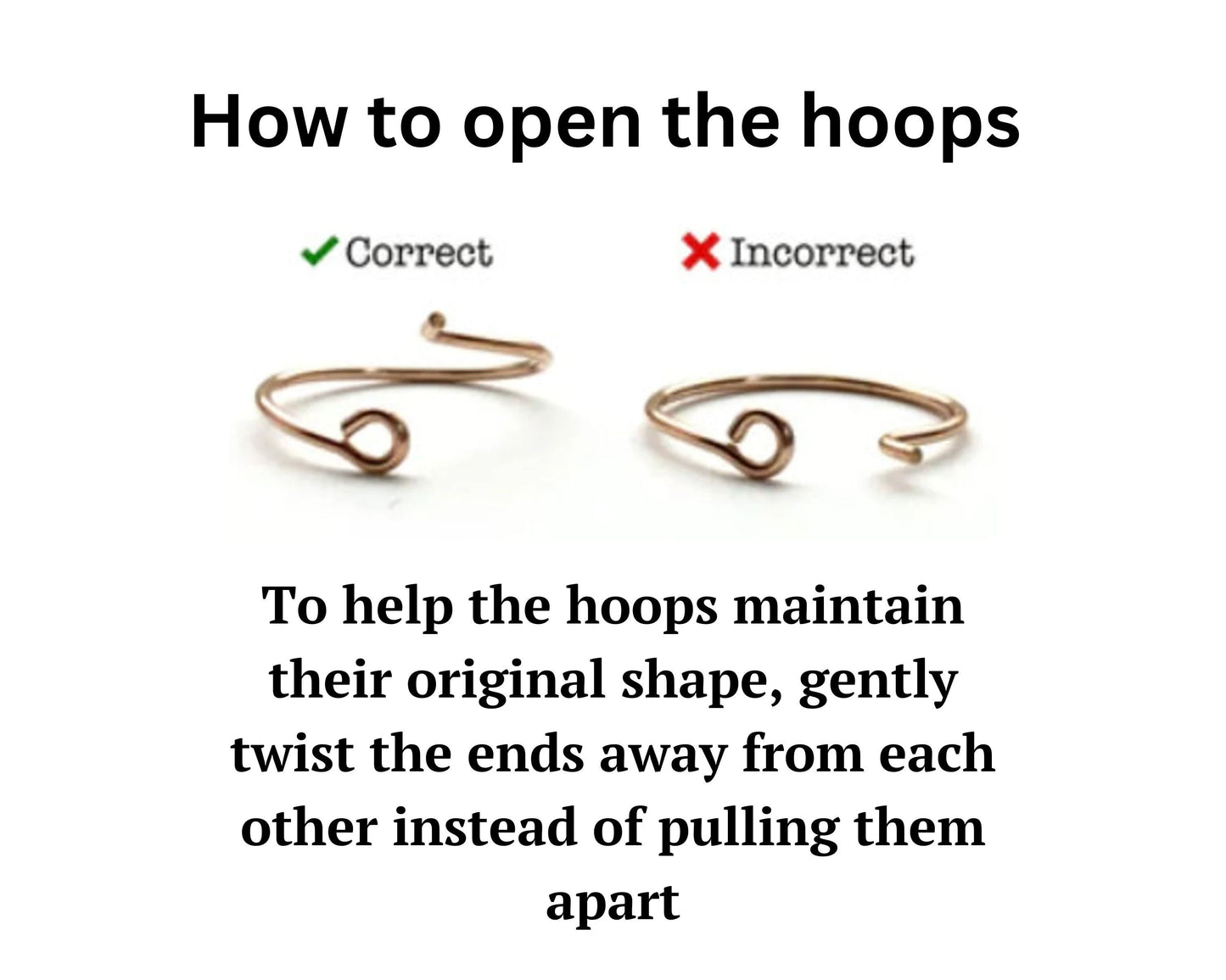 Thin wire hoop gold filled earrings