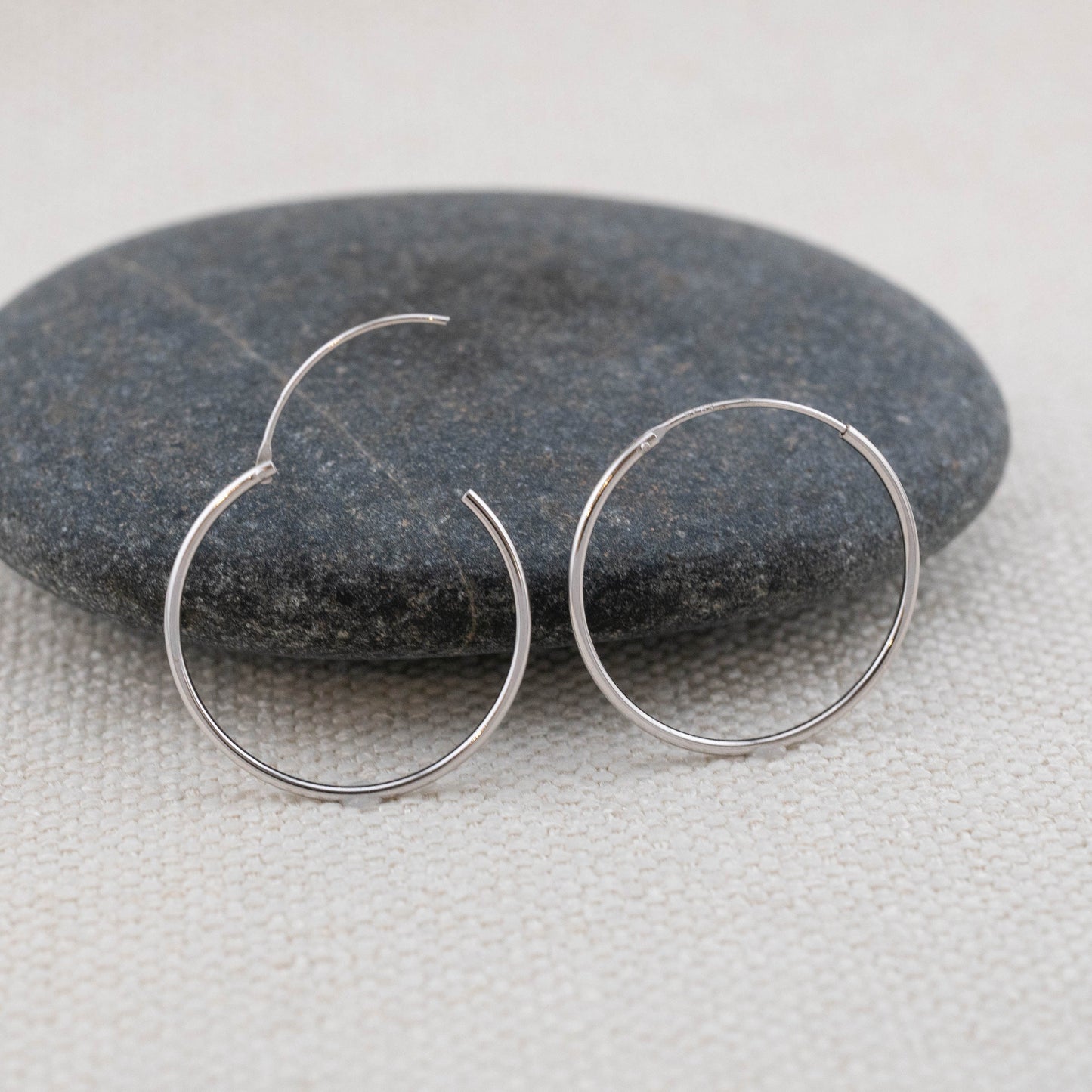 Gold filled thin hoop set of 2 or 3 pairs