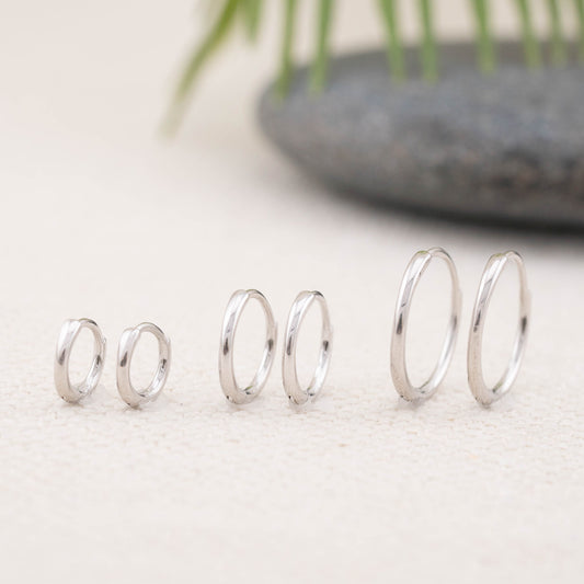 Tiny hoop earrings set of 2 or 3 pairs