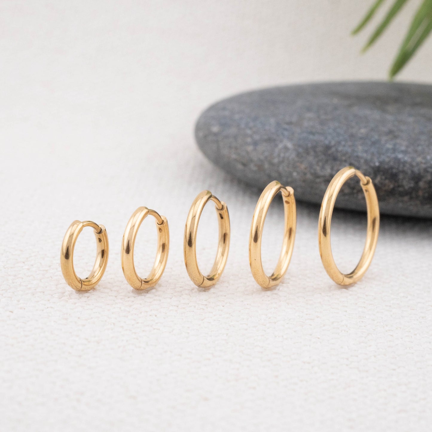 3 pairs silver hoop earrings set of 3