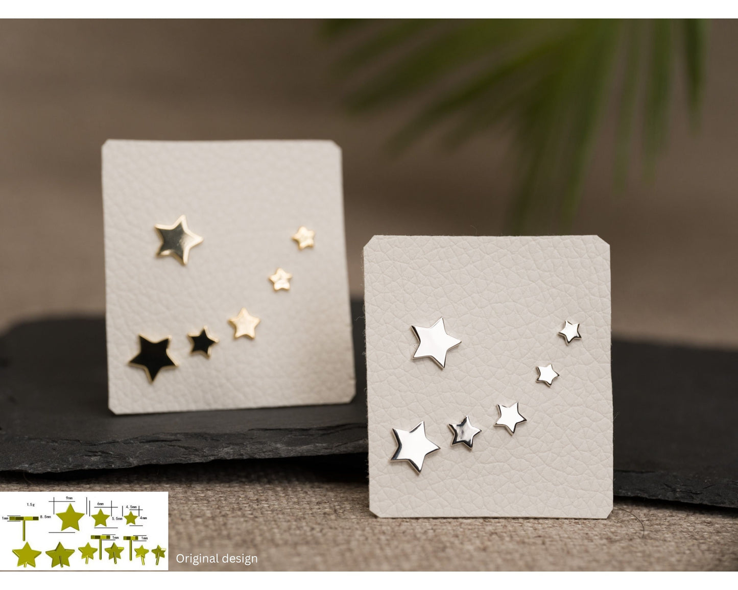 Star stud earrings