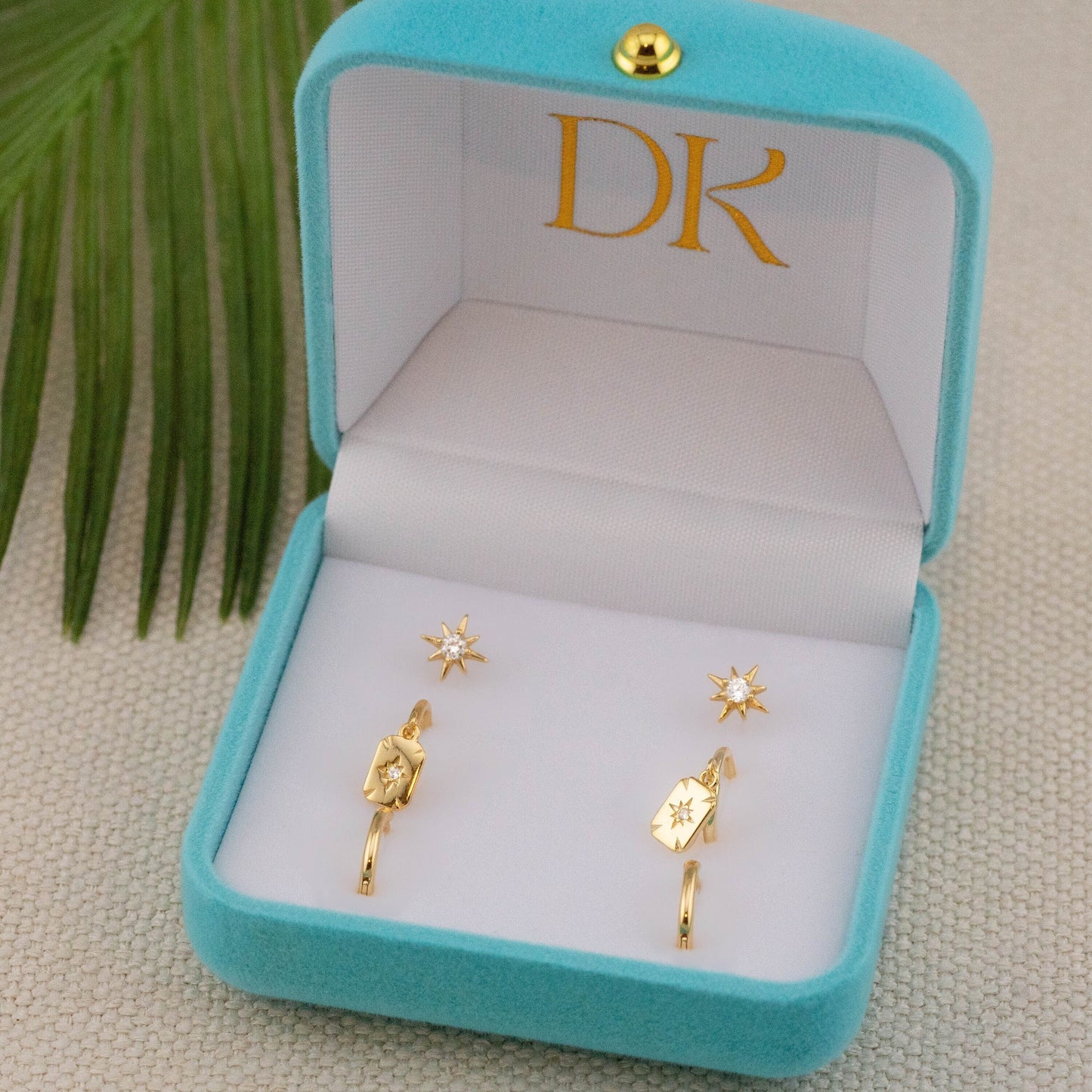 2 or 3 pairs star earrings gift set