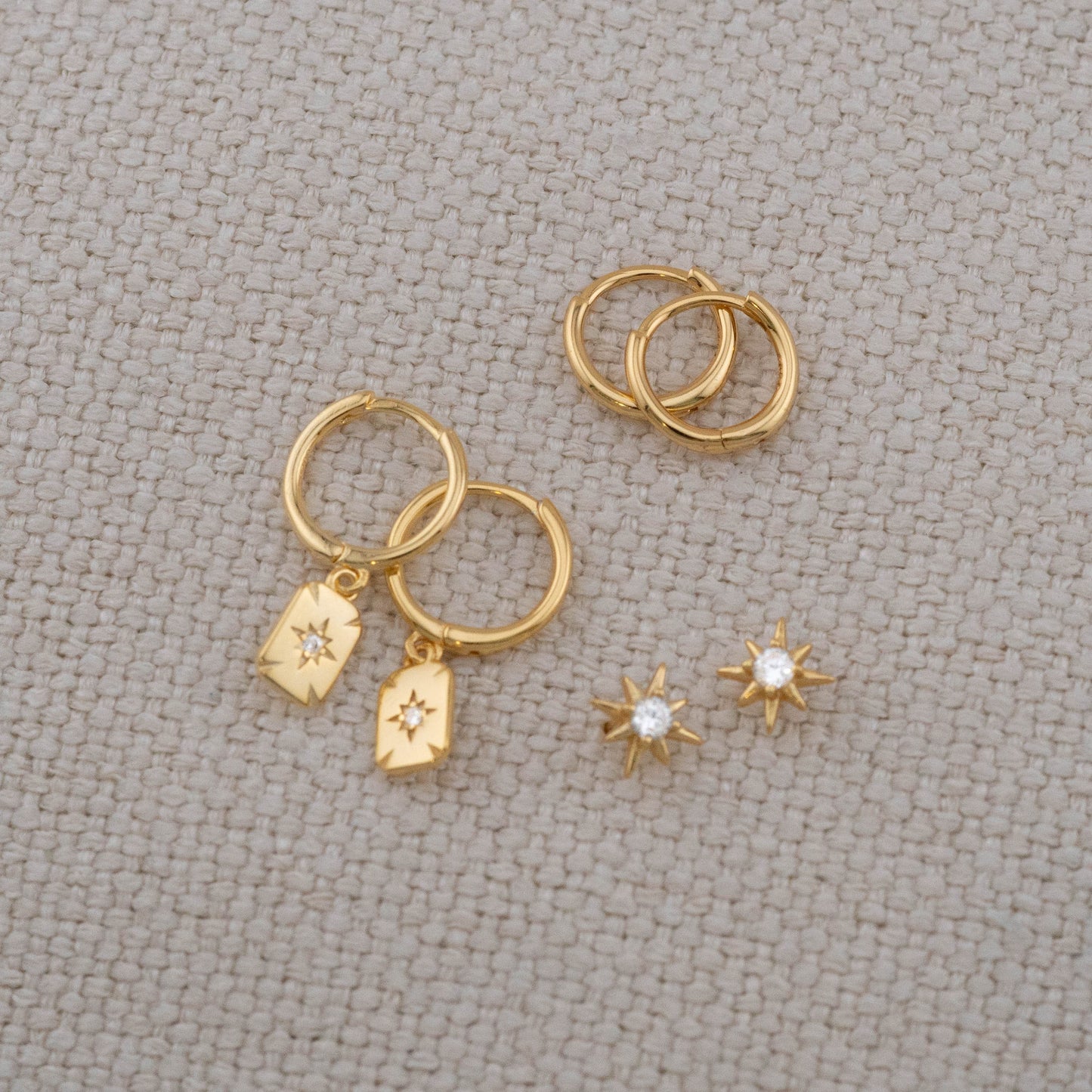 2 or 3 pairs star earrings gift set