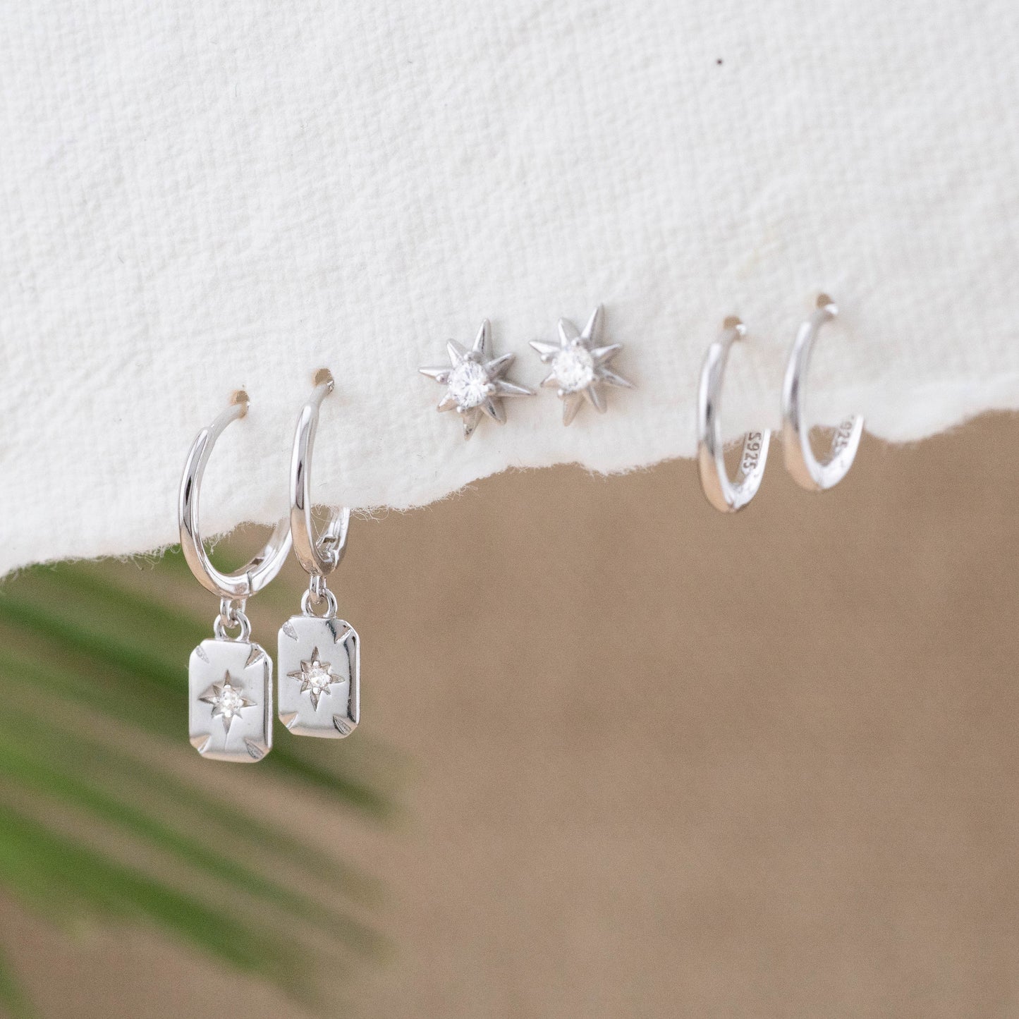 2 or 3 pairs star earrings gift set
