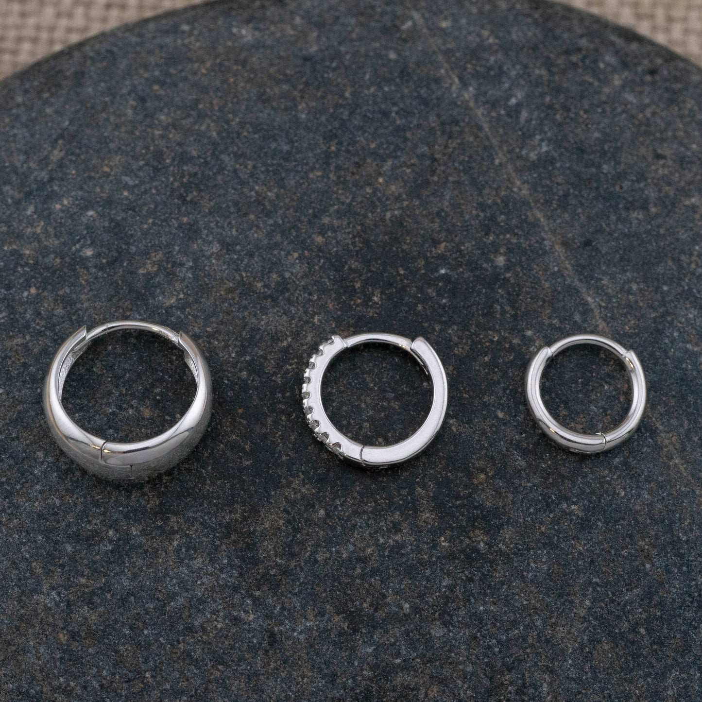 2 or 3 Pairs huggy set gift-ready, tiny hoop boxed giftful earrings set, stacking cartilage hoop  sterling silver 14K gold fill gift for her