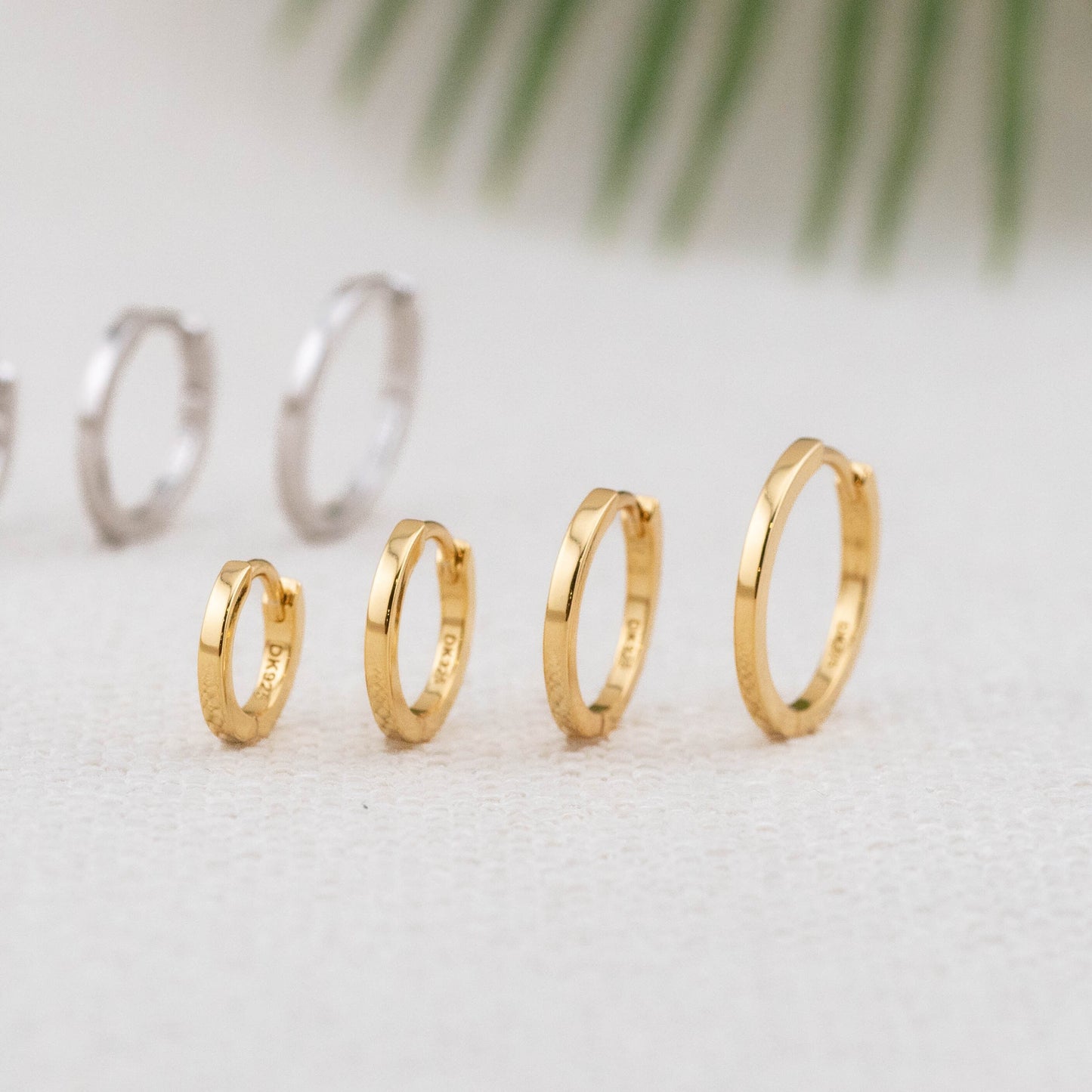 Everyday hoop huggies set