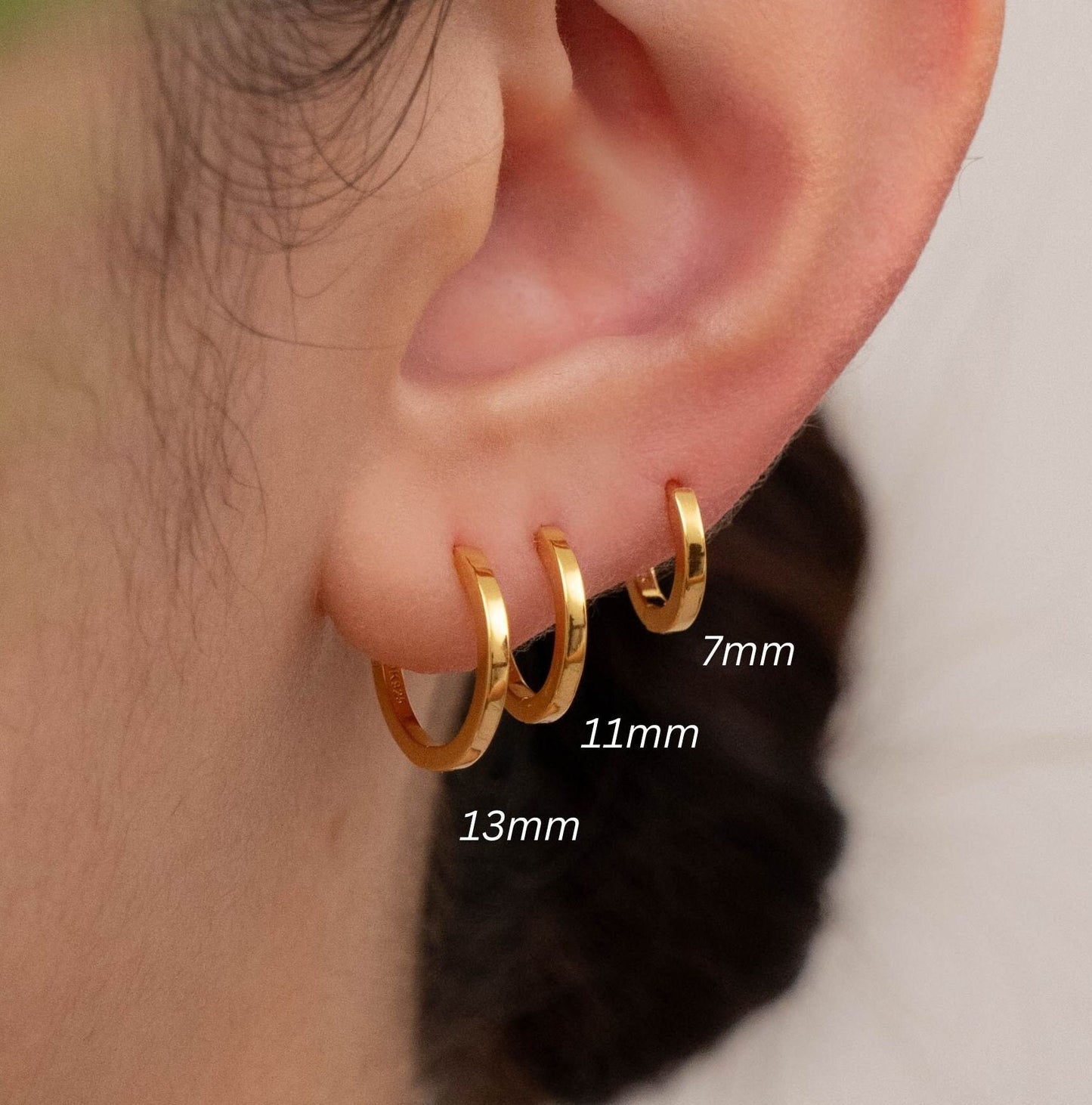 Everyday hoop huggies set