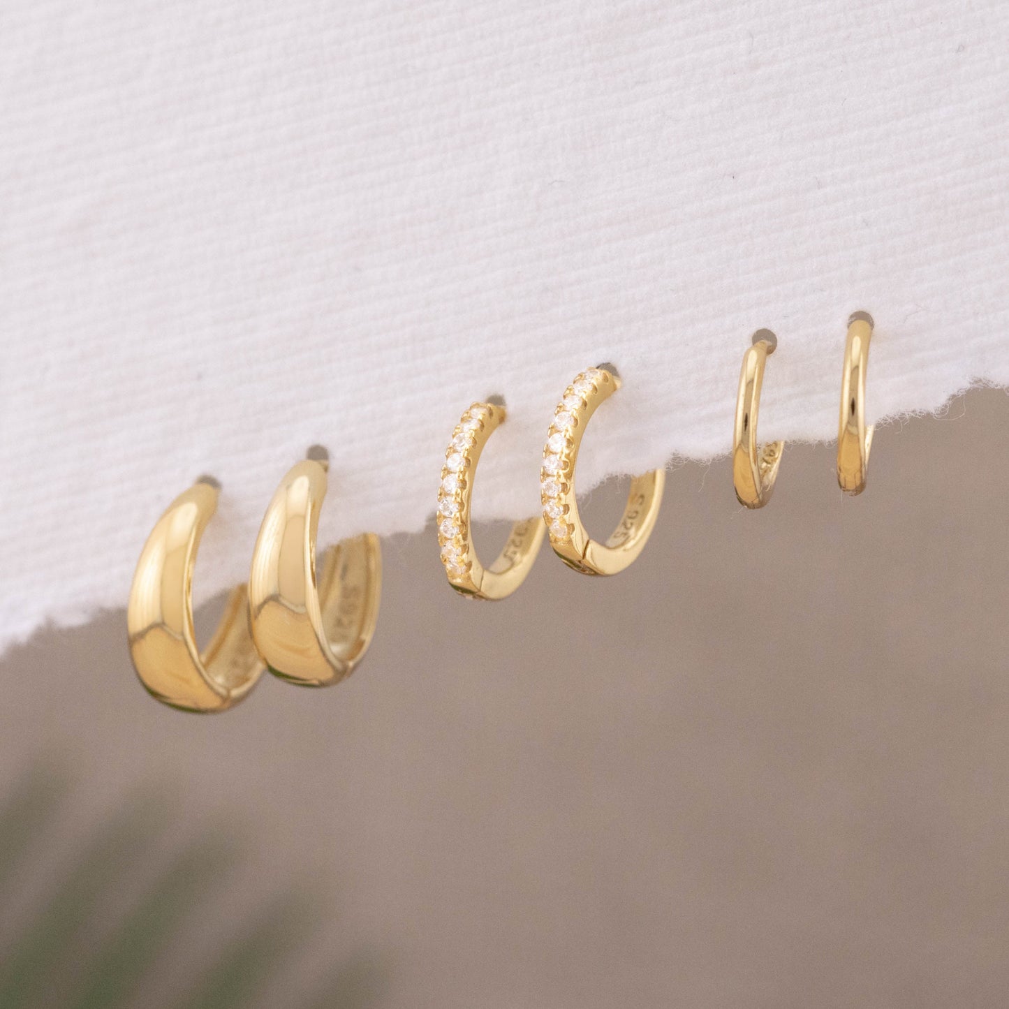 2 or 3 Pairs huggy set gift-ready, tiny hoop boxed giftful earrings set, stacking cartilage hoop  sterling silver 14K gold fill gift for her