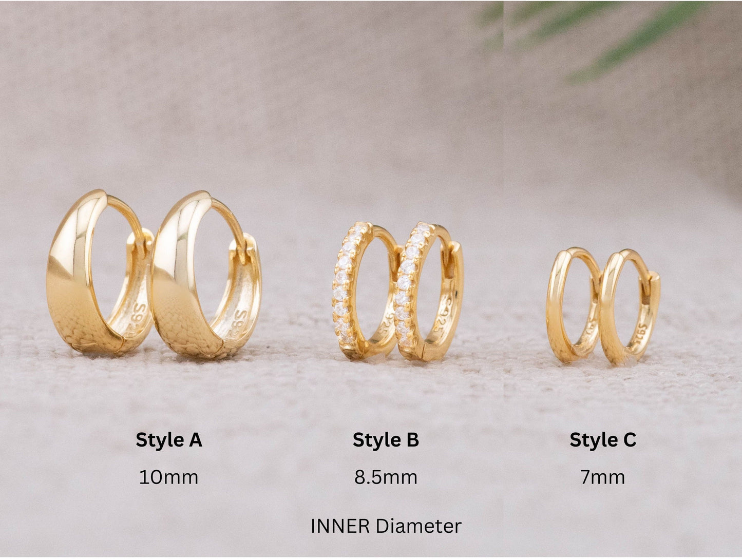 2 or 3 Pairs huggy set gift-ready, tiny hoop boxed giftful earrings set, stacking cartilage hoop  sterling silver 14K gold fill gift for her