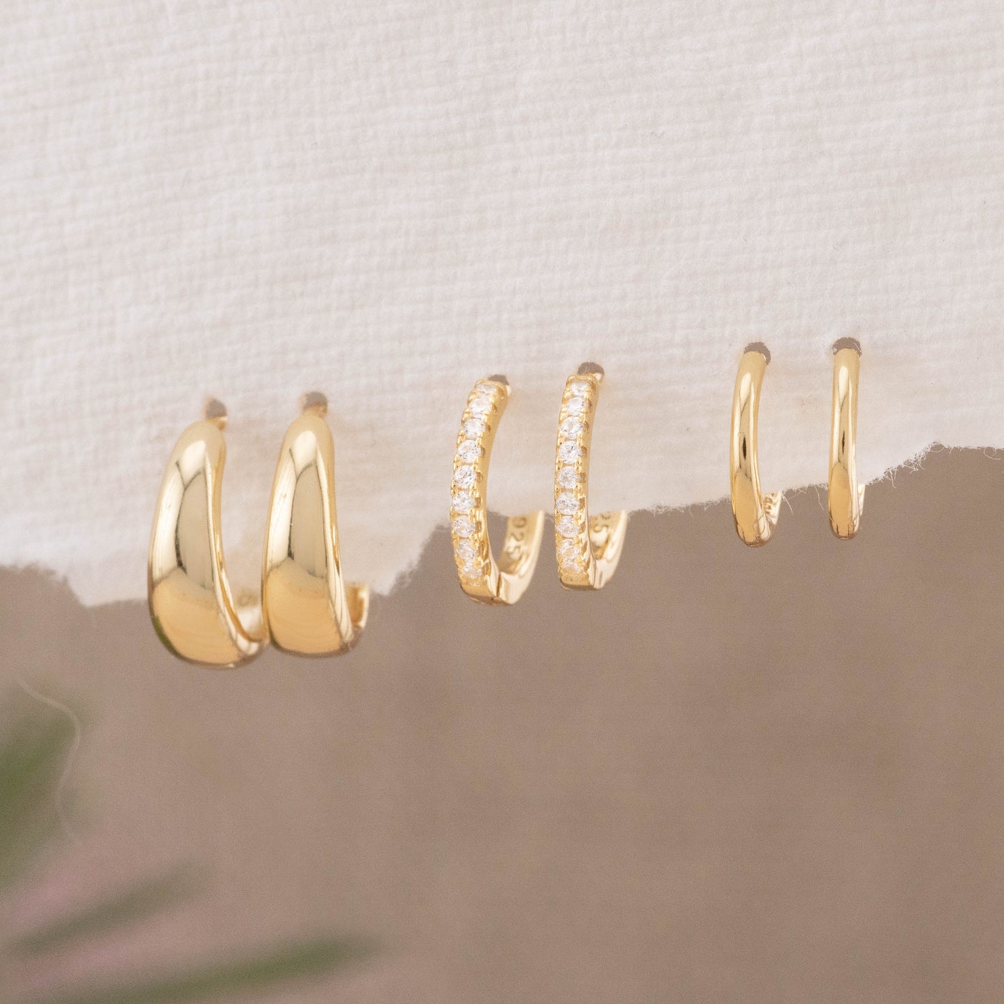 2 or 3 Pairs huggy set gift-ready, tiny hoop boxed giftful earrings set, stacking cartilage hoop  sterling silver 14K gold fill gift for her