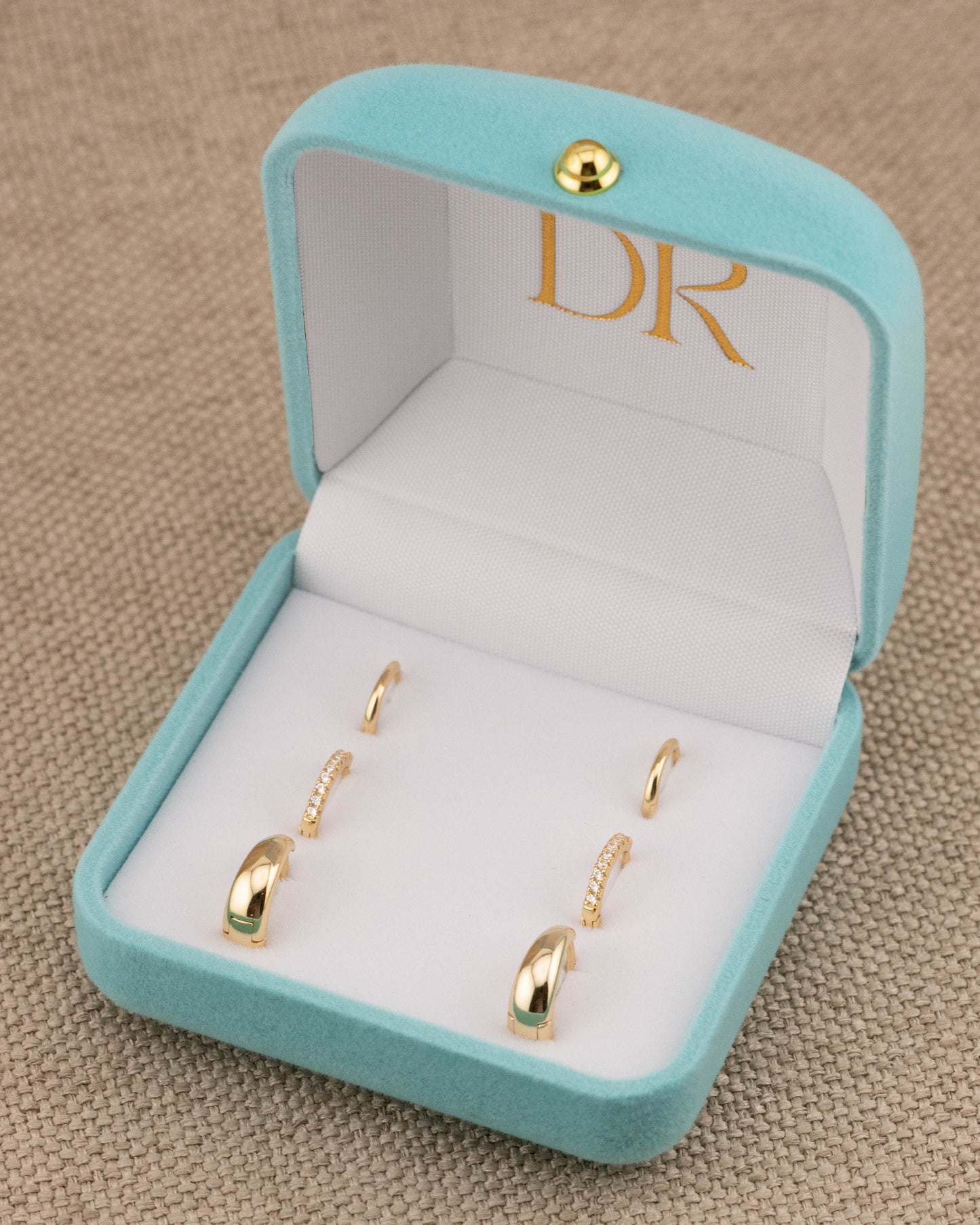 2 or 3 Pairs huggy set gift-ready, tiny hoop boxed giftful earrings set, stacking cartilage hoop  sterling silver 14K gold fill gift for her