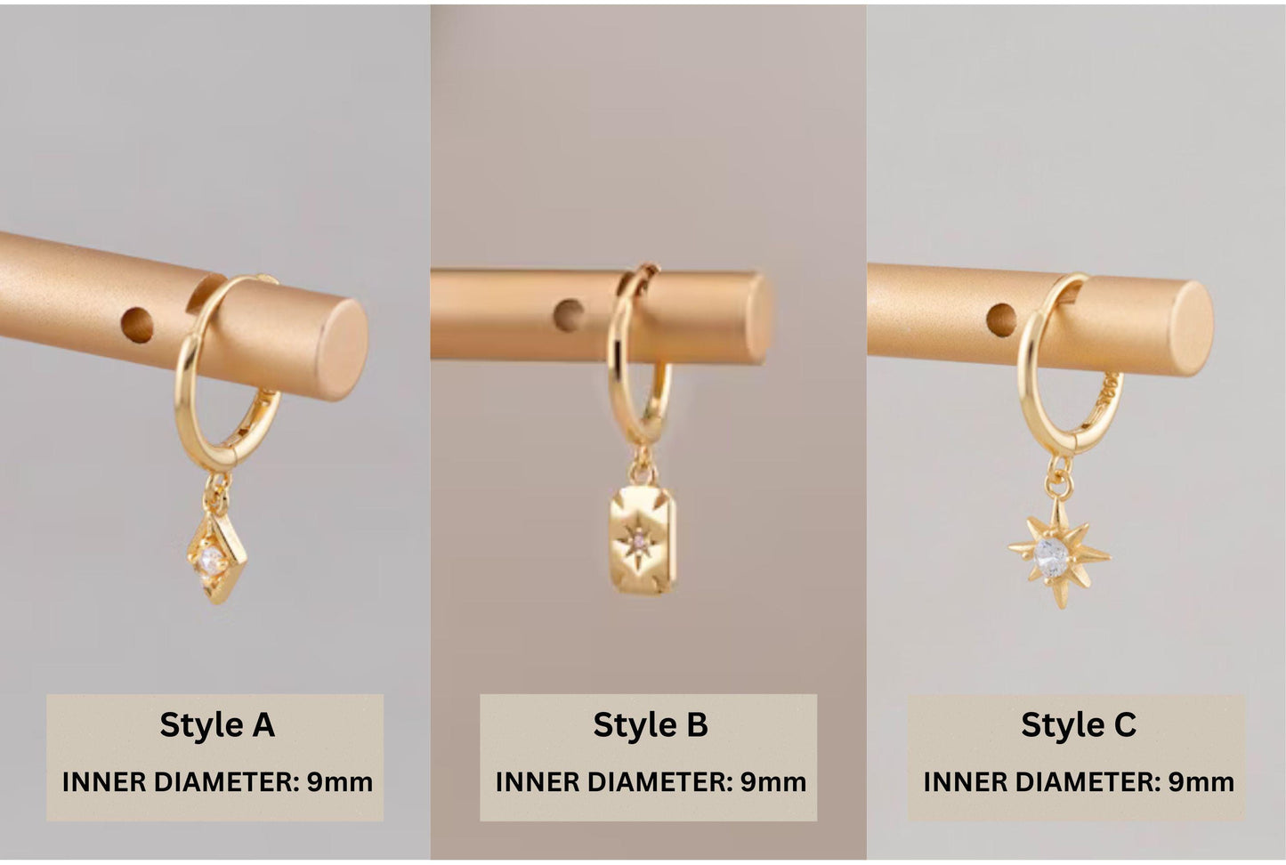 2 or 3 pairs huggy set, celestial small gold huggie hoop gift set stack, tiny cartilage earrings second hole, matching-gift-set under 30