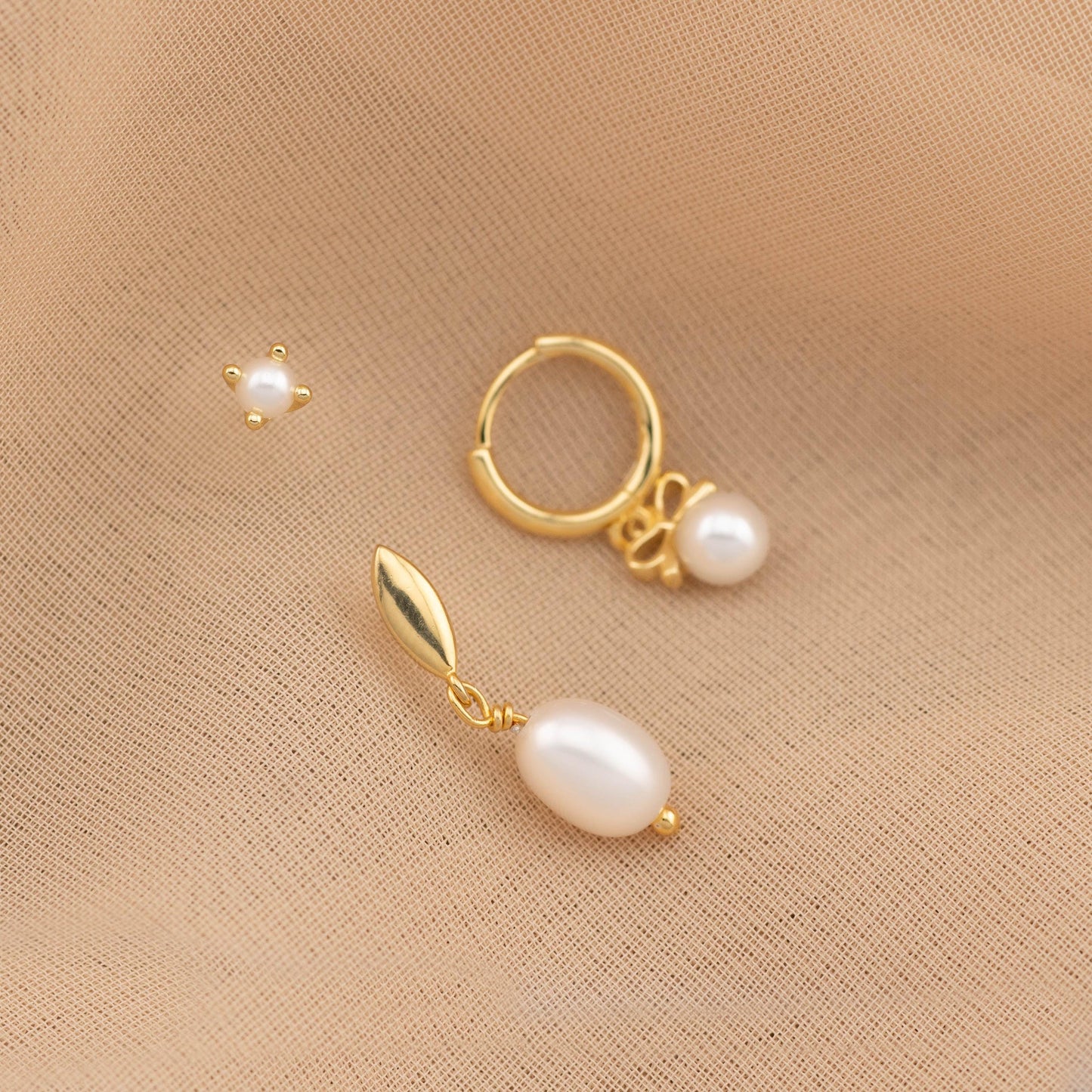 Pearl lovers drop pearl earring gift set