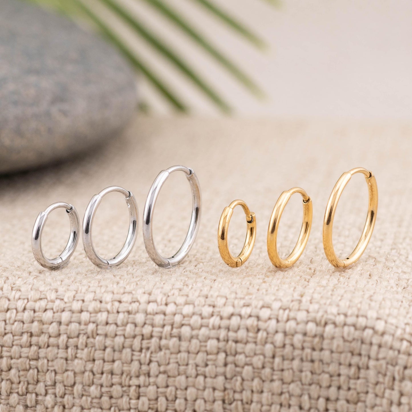 Tiny cartilage huggy set 2 or 3 pairs hoop