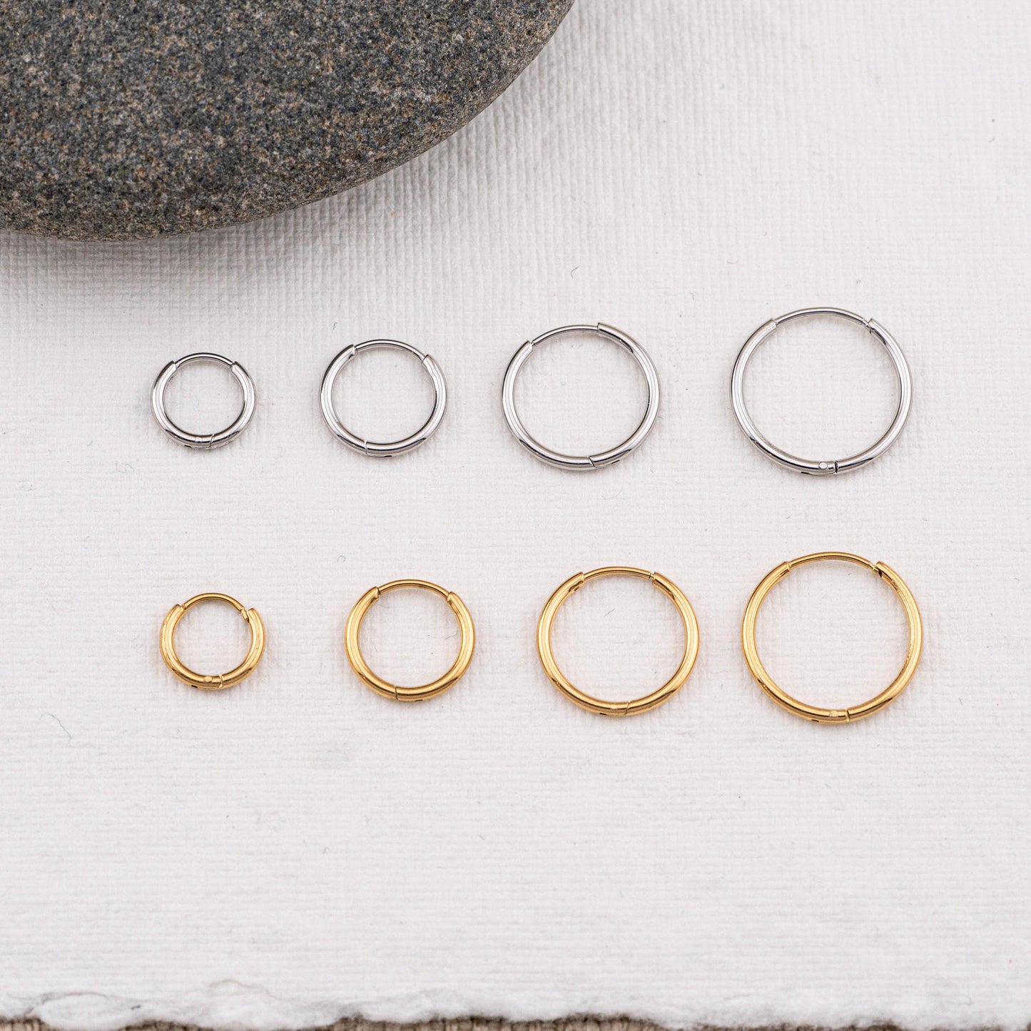 Tiny cartilage huggy set 2 or 3 pairs hoop