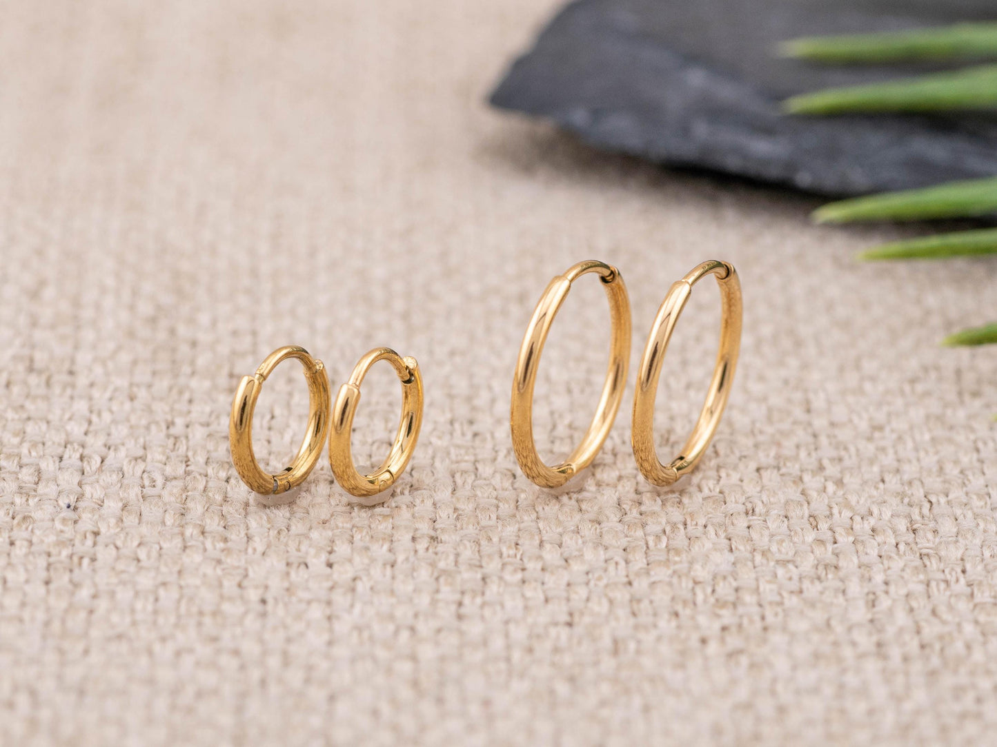 Tiny cartilage huggy set 2 or 3 pairs hoop