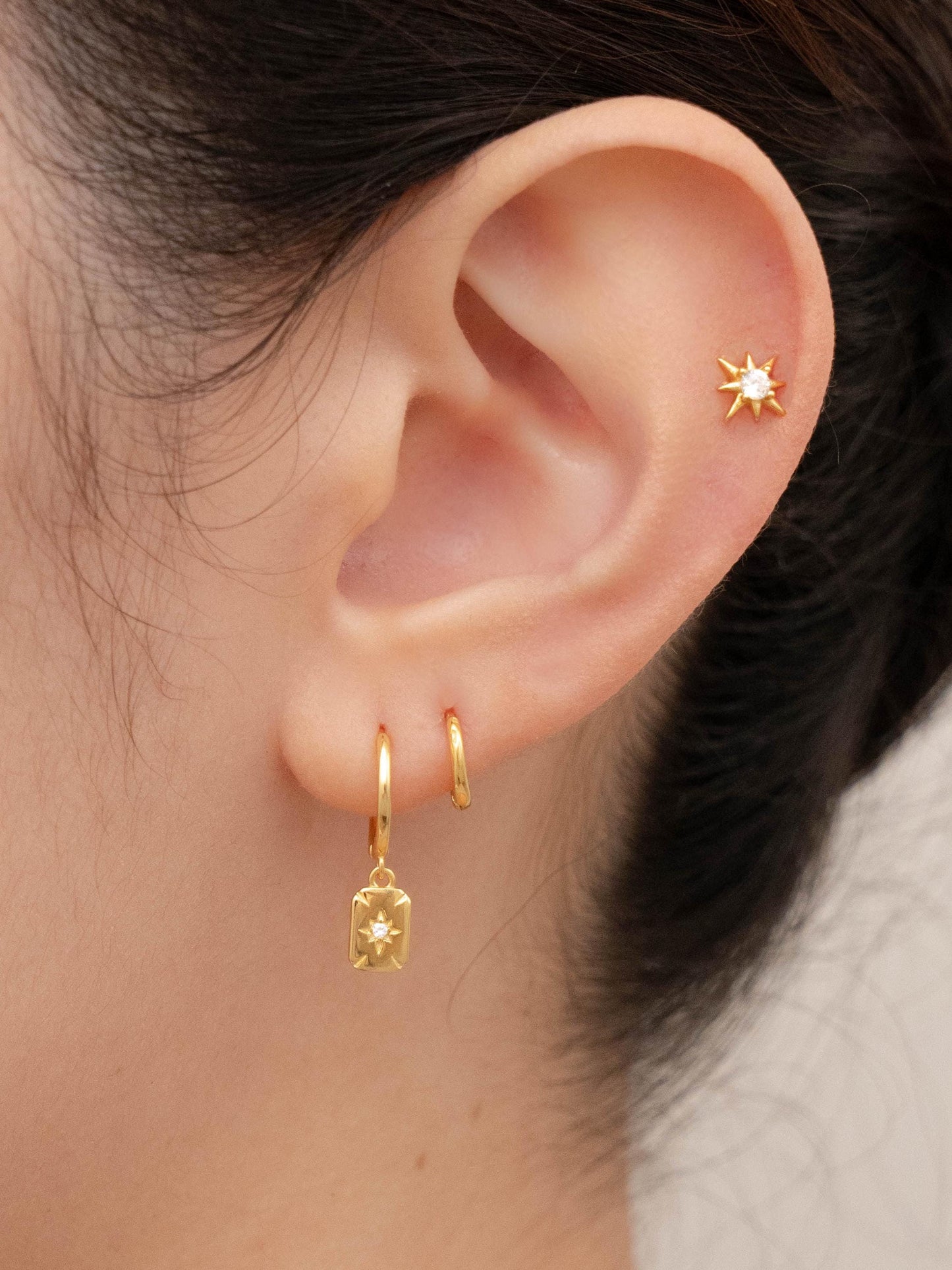 2 or 3 pairs star earrings gift set