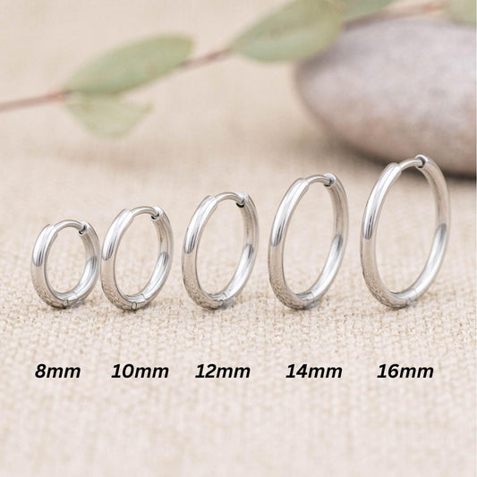 3 pairs silver hoop set for multiple piercings
