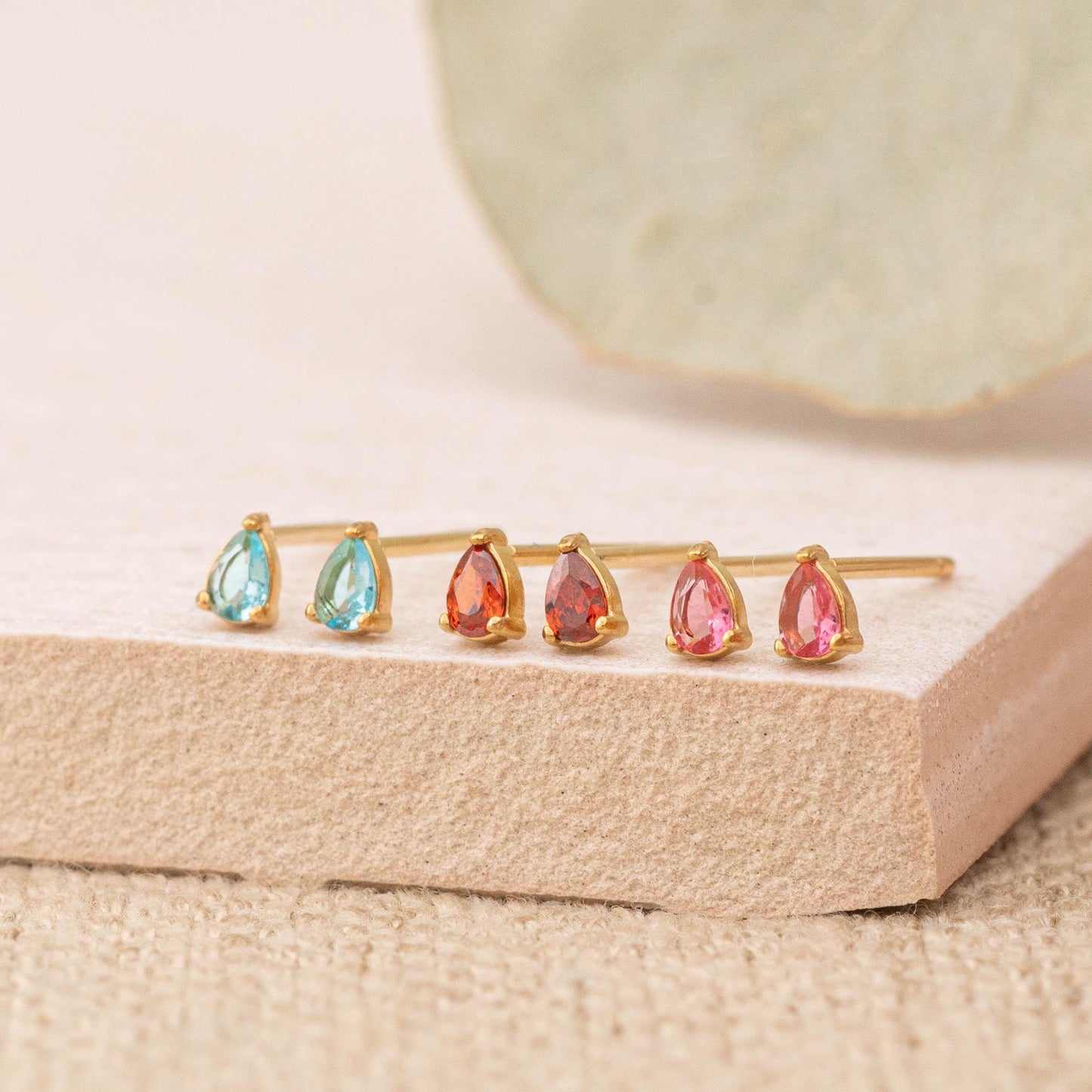 Birthstone tiny studs