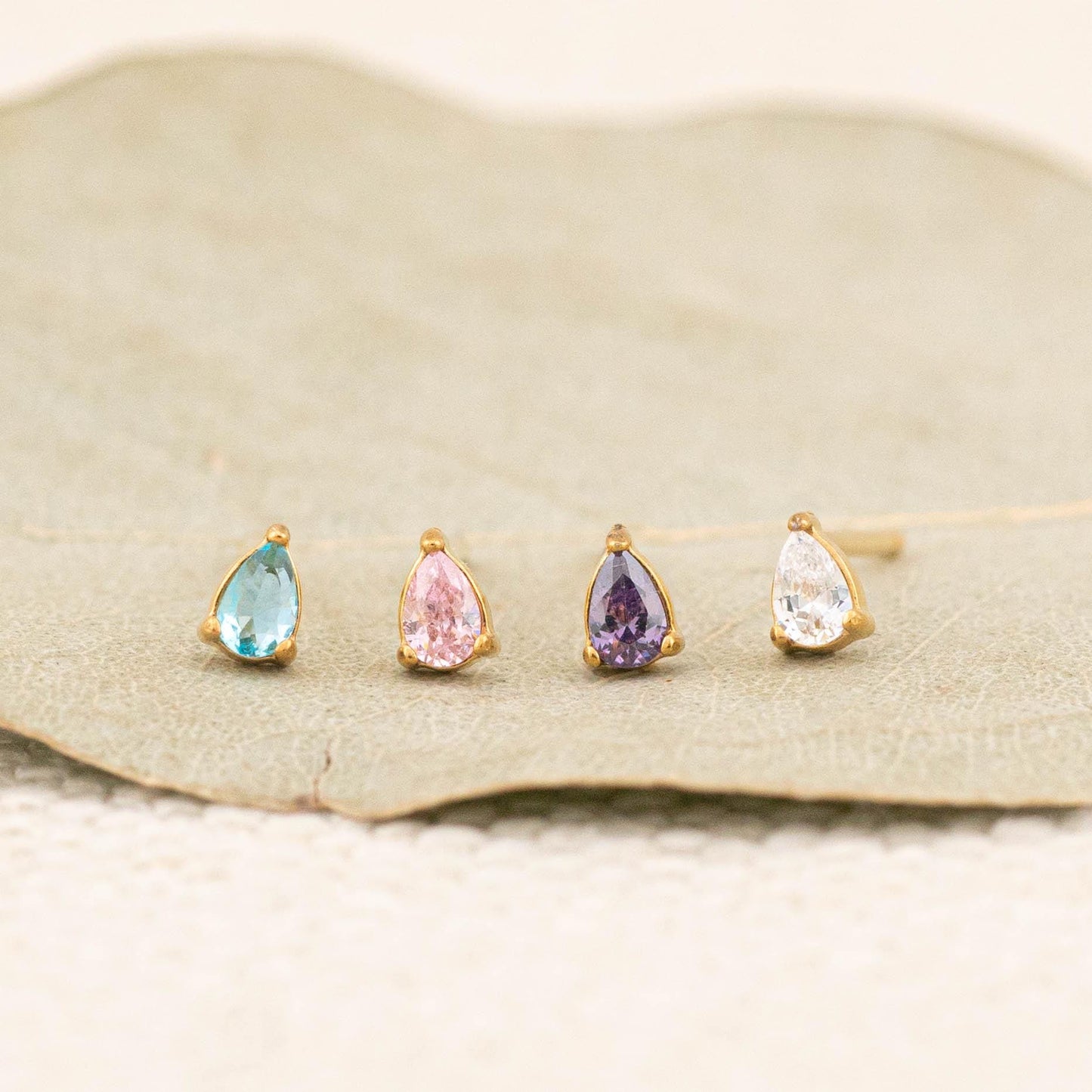 Birthstone tiny studs