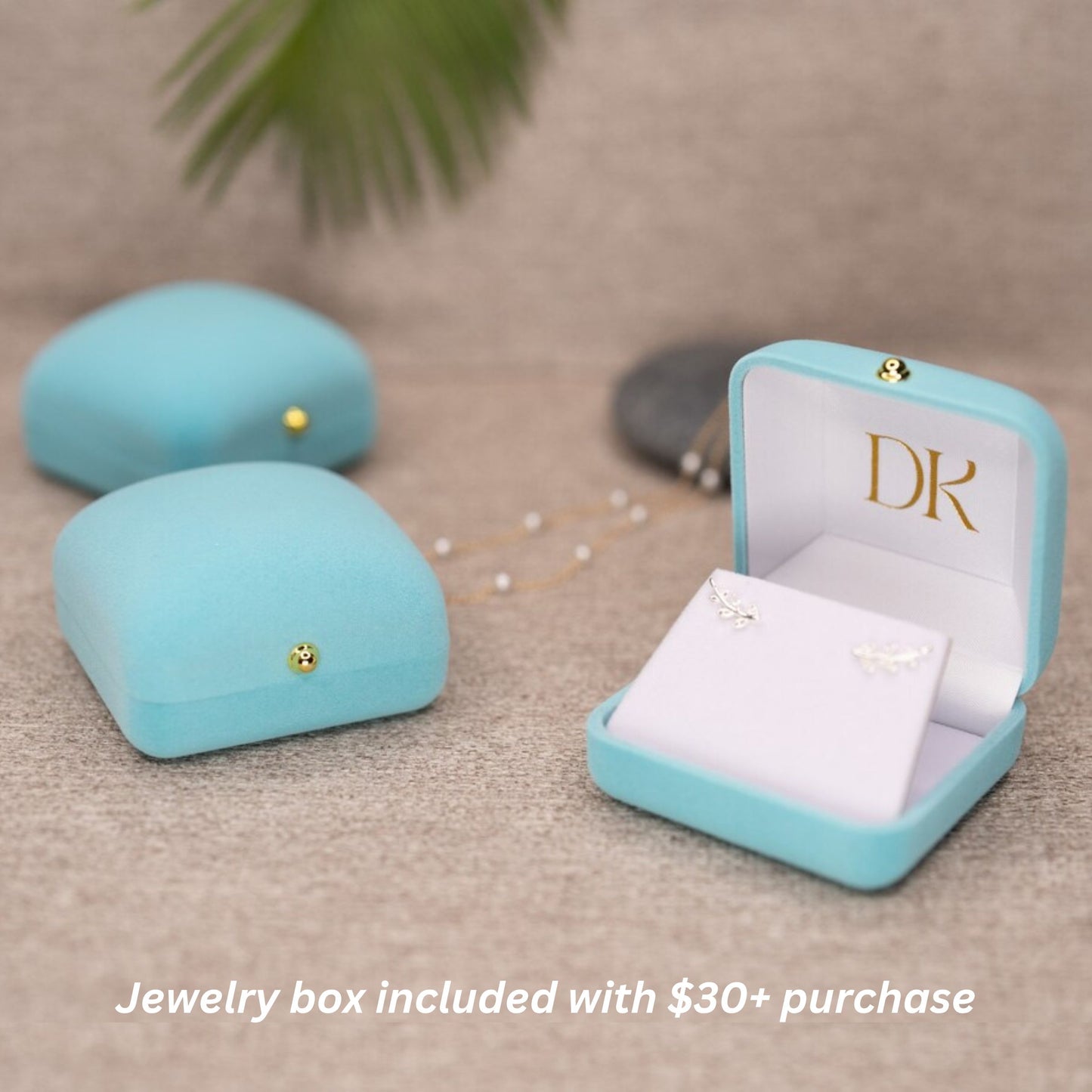 Minimalist rectangular stacking hoop set